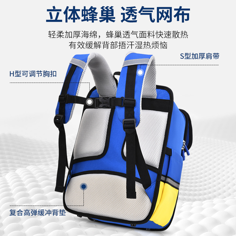 男用側背包/折叠包男女户外/2095店/书包+轻便+中学生/书包学生2023卡通细节图