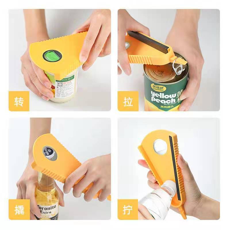Multi-Functional Cap Screw Non-Slip And Labor-Saving Cap Opener Can Screw Cap Opener Kitchen Tool Application Scenario
