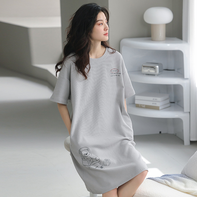 女士家居服实物图