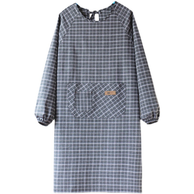 Apron Long Sleeve Loose Extended Large Size Men's Overalls With Sleeves Korean Version Of Cotton Reverse Dress Sleeve Overalls Item Picture