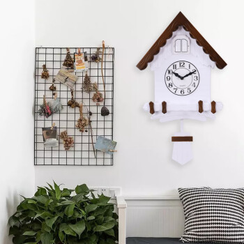 Sea Star Children's Room decoration Cartoon Cuckoo clock, country-style living room clock, creative and fashionable home wall-mounted clock details Picture