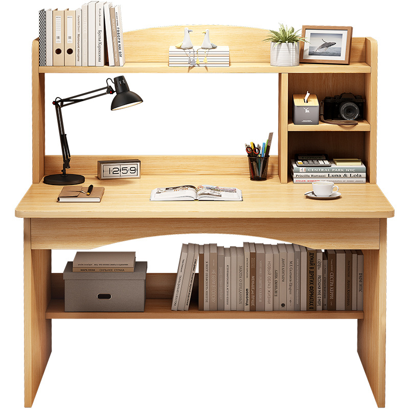 Computer Desk Desktop Home Desk Bookshelf One Simple Modern Student Learning Desk Bedroom Office Desk Item Picture