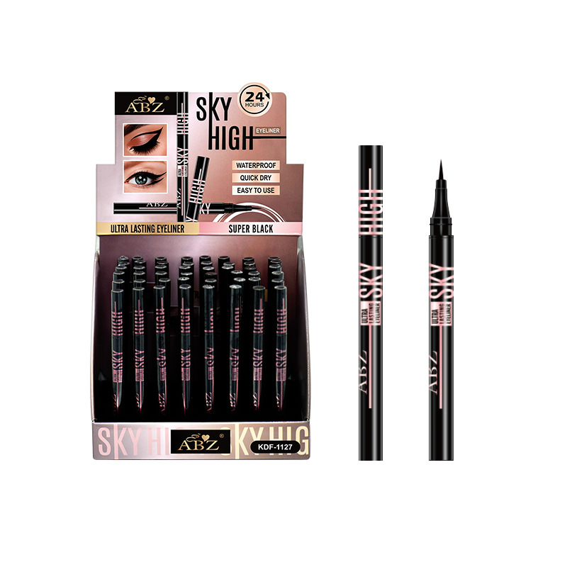 Cross-border foreign trade stock ABZ eyeliner pen, waterproof, non-smudging, smooth and quick-drying eyeliner pen, makeup processing and wholesale Item Picture