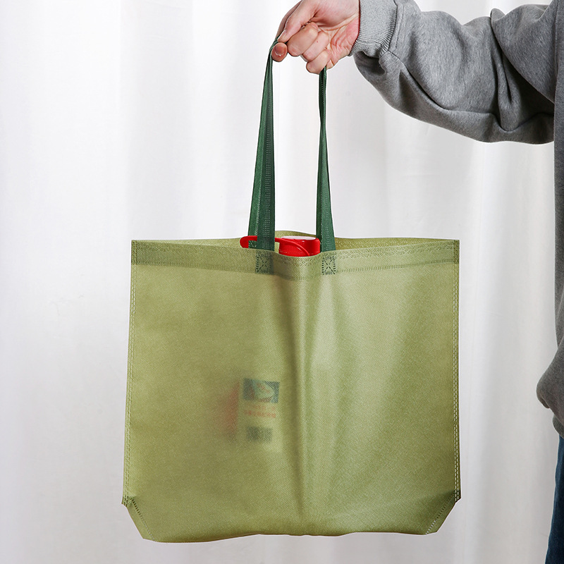 Customized eco-friendly shopping bags, non-woven fabric handbags, clothing store bags, custom-made gift bags, laminated non-woven fabric bags details Picture