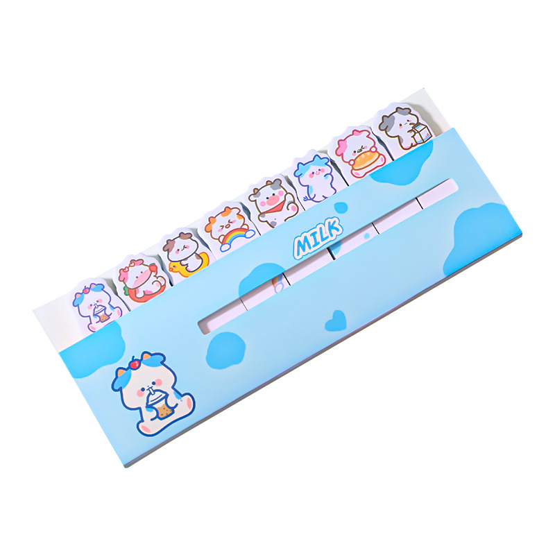 Cartoon animals line up sticky notes cute Instagram Girl Heart Index Notes Learning notes N times sticky notes Item Picture