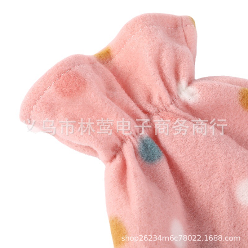 热水袋绒布套/现货/热水袋配套1白底实物图