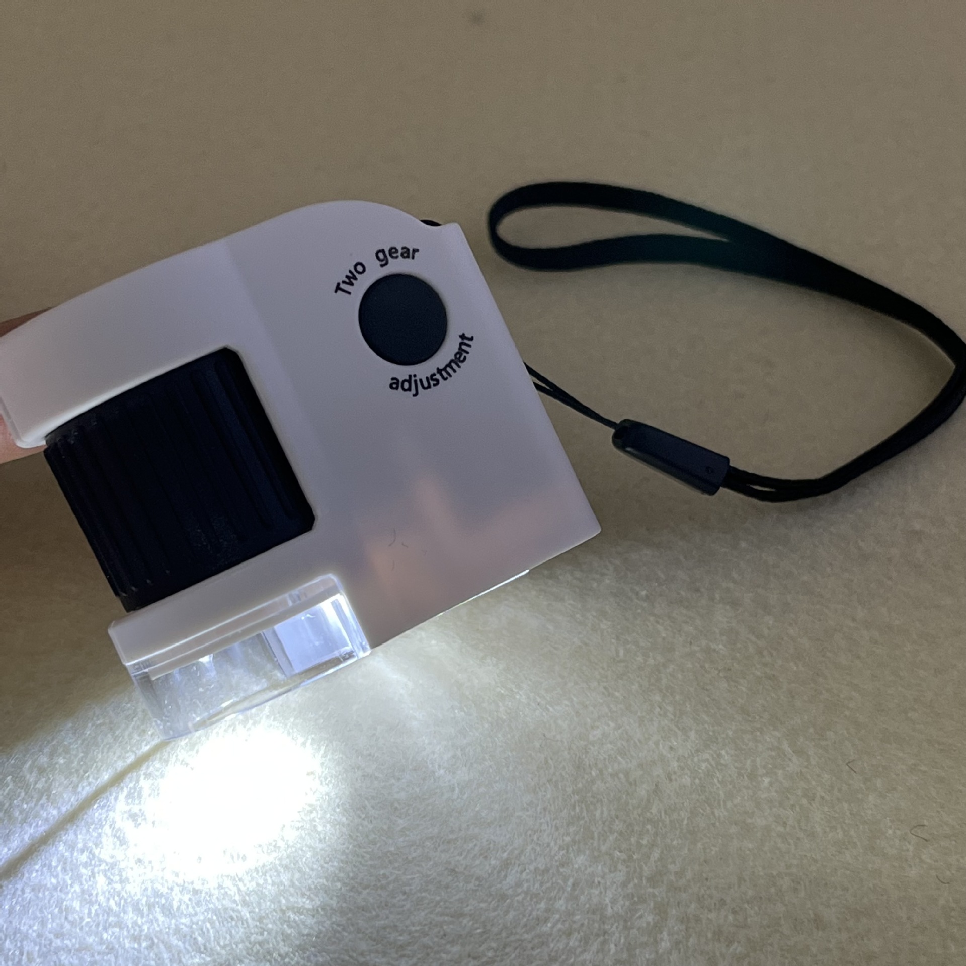 TH-6701-C portable microscope acrylic lens with UV lamp 50x magnification wholesale magnifying glass Item Picture