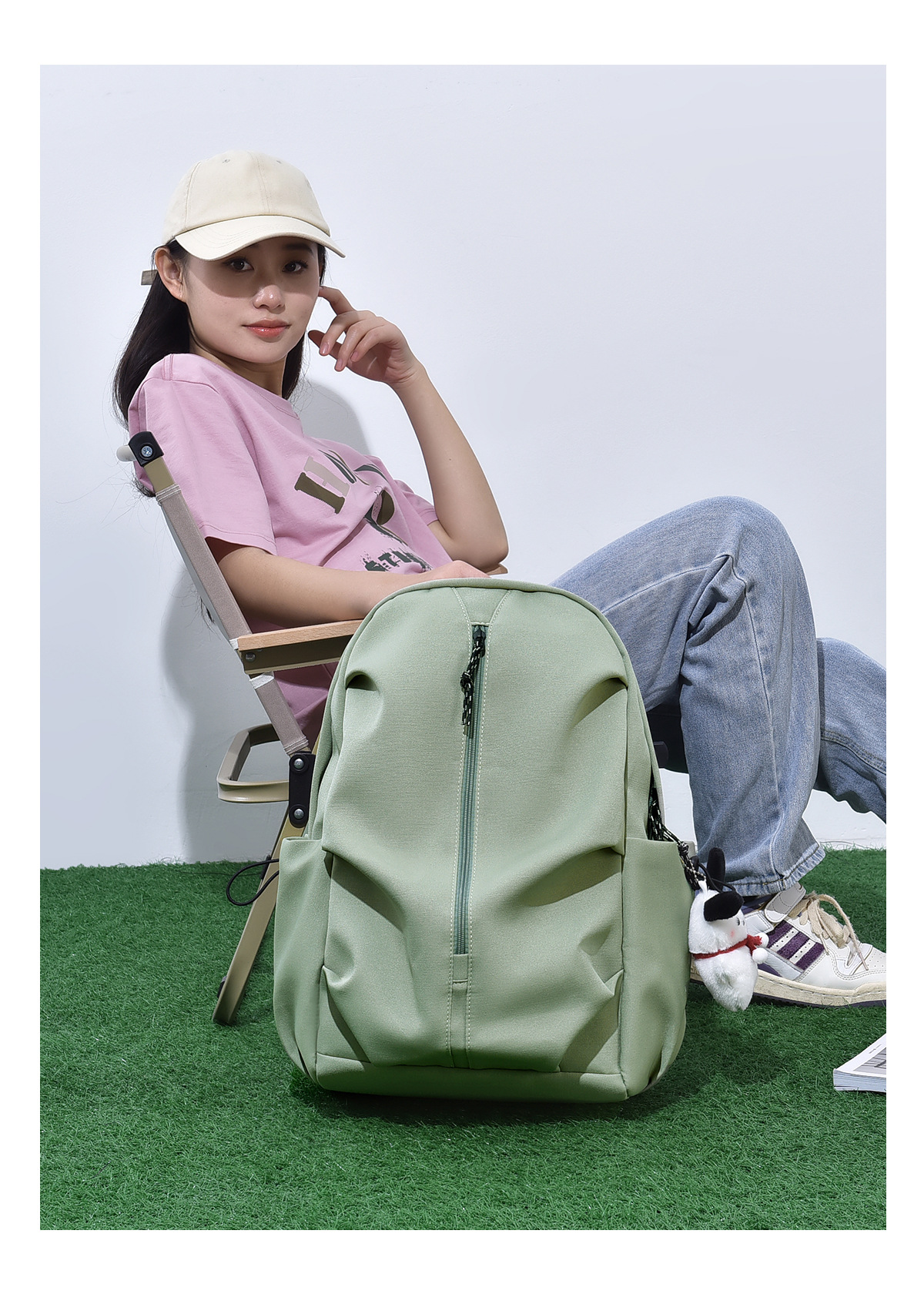 严选韩版情侣书包时尚轻便双肩包男女初高中生大学生旅行背包批发详情18