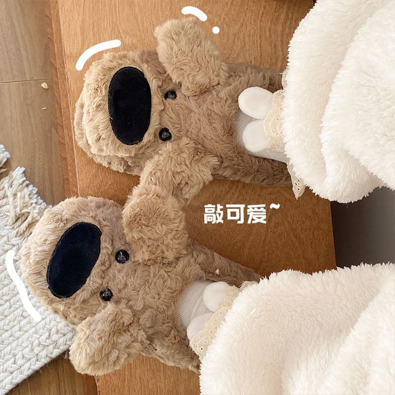 拖鞋女冬季居家/拖鞋/棉拖鞋/毛毛拖鞋/棉拖鞋女生居家产品图