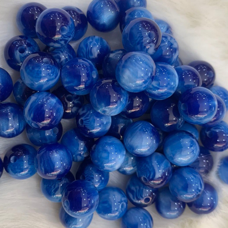 New product imitation cat's eye, imitation agate, acrylic beads, planet beads, micro-light diy bracelet and string, scattered bead accessories pic 11