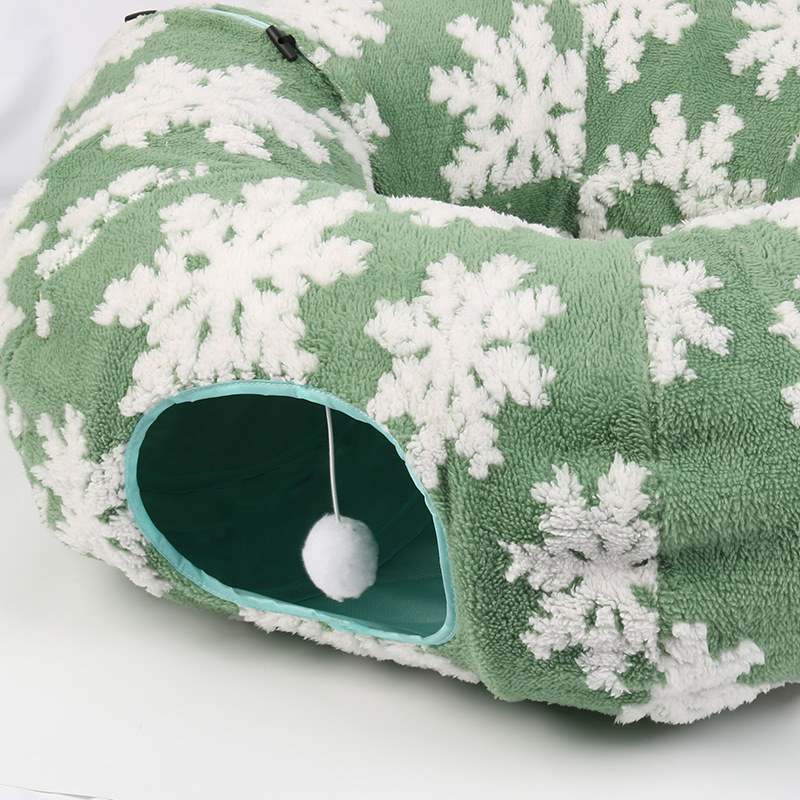 Customized cat bed tunnel, doughnut cat bed, cat bed, cat passage, kitten cat hole tunnel by the manufacturer Specification image