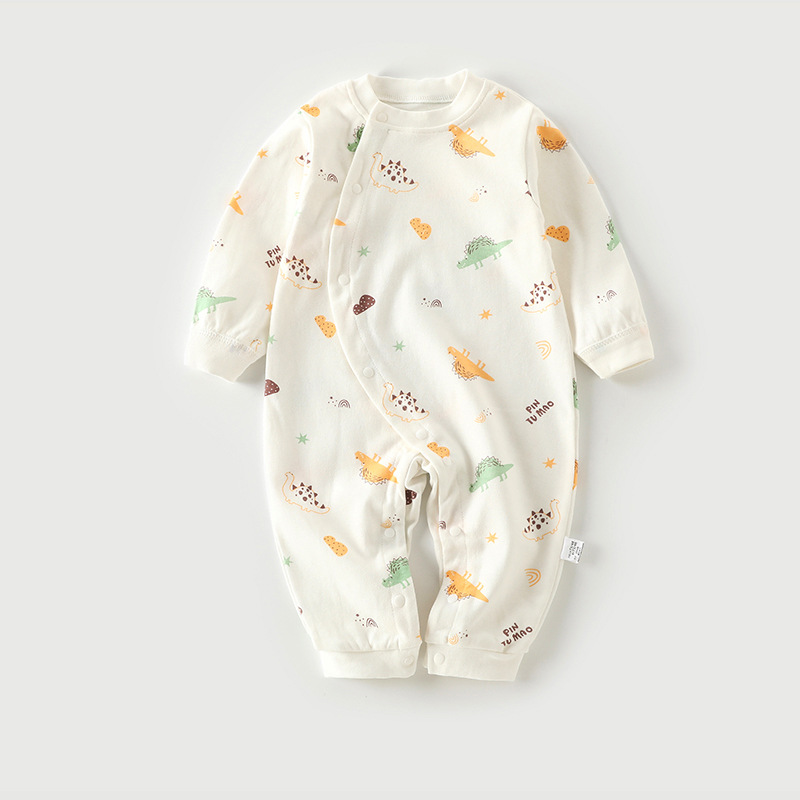 Baby Spring And Autumn Onesie Newborn Autumn And Winter Long Sleeve Air Conditioning Clothing Crawl Clothing Baby Winter Pajamas Item Picture