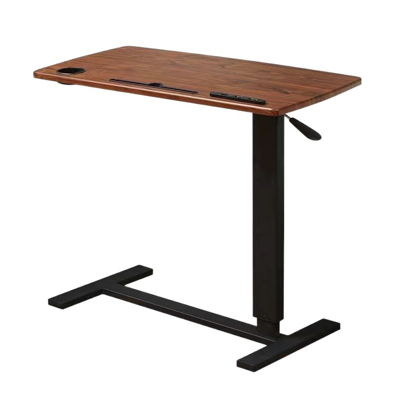 The small bedside table is movable, height-adjustable and foldable. I'm a home student desk, a lazy person's computer desk in the dormitory Item Picture
