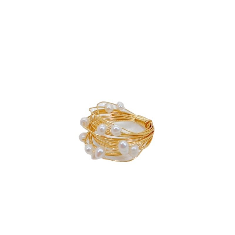 Jz038010 Star Winding Tourmaline Pearl Ring Manufacturers Wholesale New High-Grade Winding Item Picture