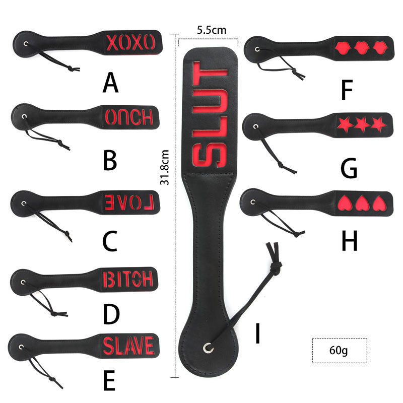 sm adult products two-layer leather patting sex temptation products five-pointed star hand patting black flirting sex toy sex tools