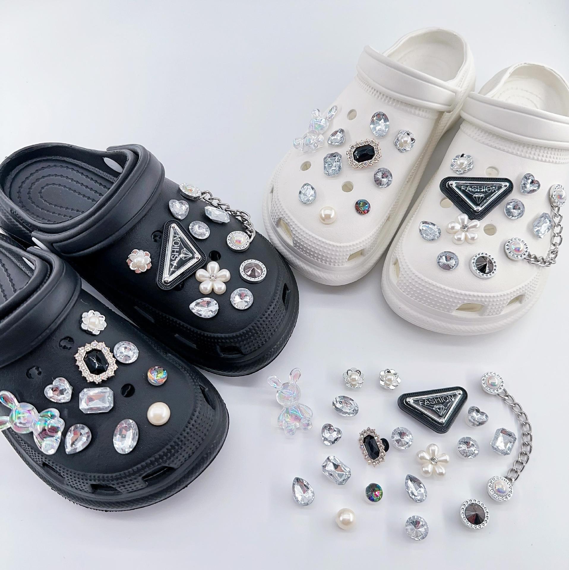 Cross Cross Crocs Diy Accessories Removable Decorative Buckle Cartoon Shoes Flower Shoe Buckle Upper Accessories Specification drawing
