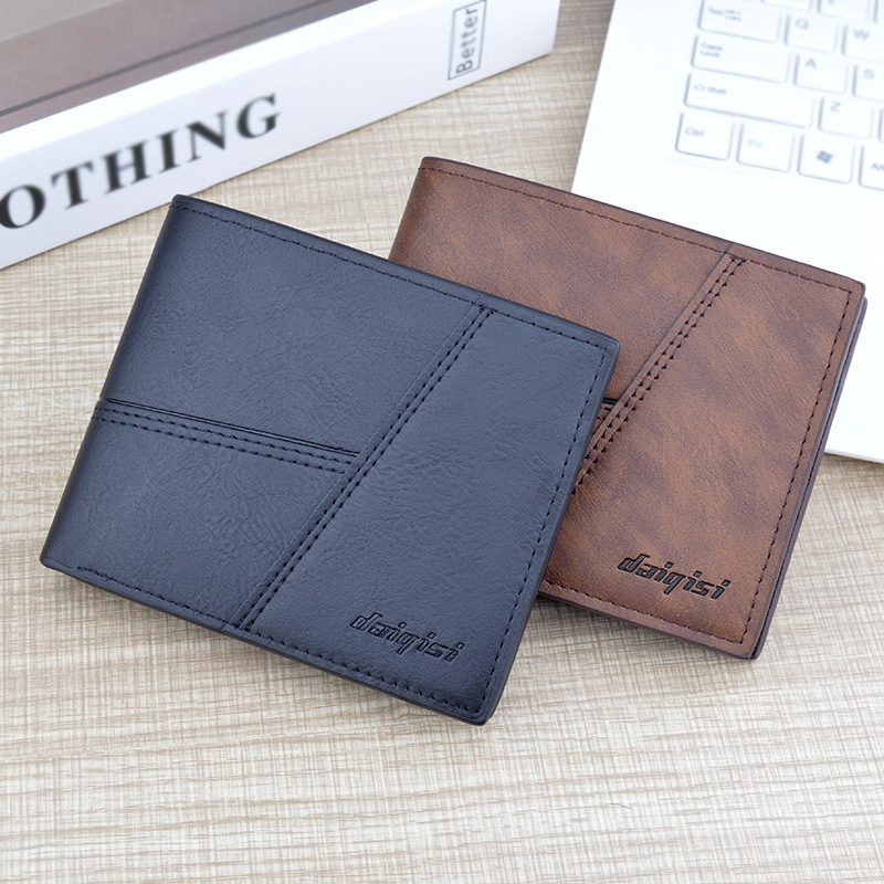New Men's Wallet, Short Men's Wallet With Multiple Compartments, Fashionable And Casual Wallet, Thin And Soft Leather Wallet For Young Men