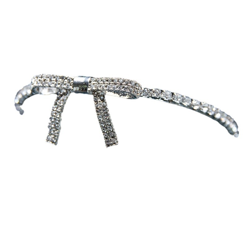 Mai Lang Japanese and Korean bride wedding dress, water diamond bow, hair band, headwear, accessories, banquet crown, hair accessory Item Picture