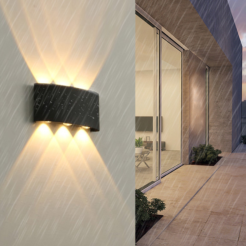 Outdoor Wall Light Waterproof Wall Light Led Minimalist Cross-Border Amazon Explosive Artifact Up And Down Light Outdoor Wall Light Application Scenario