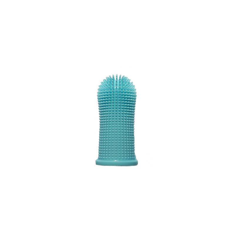 Pet cleaning products: Safe silicone dog teething finger cots, soft and comfortable oral cleaning, pet finger toothbrushes Specification image