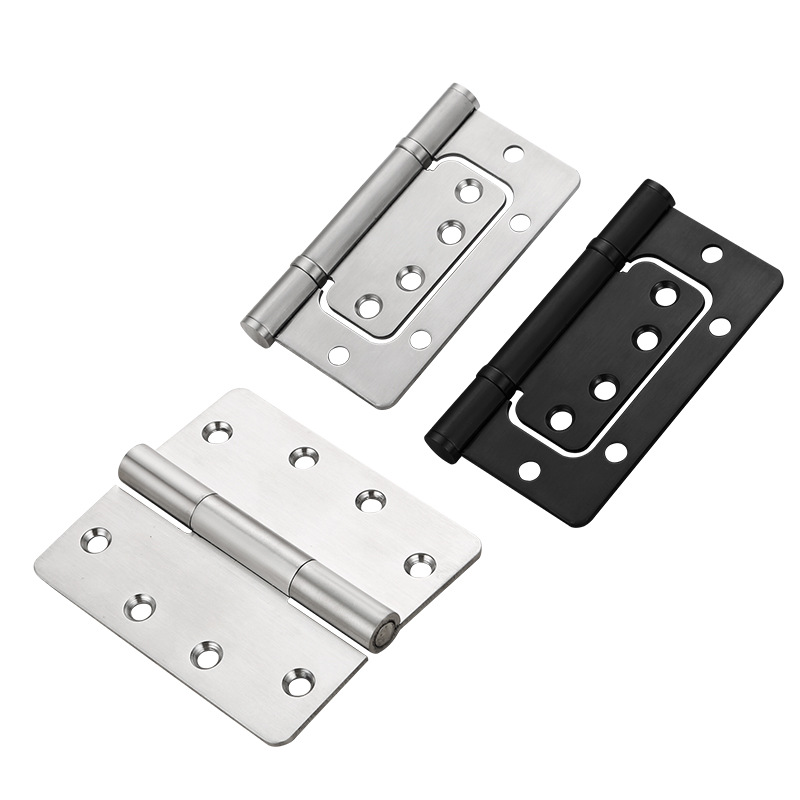 Stainless Steel Flat Hinge Thickened Silent Korean Bearing Loose-Leaf Hinge Korean Version 4 Inch Hinge Item Picture