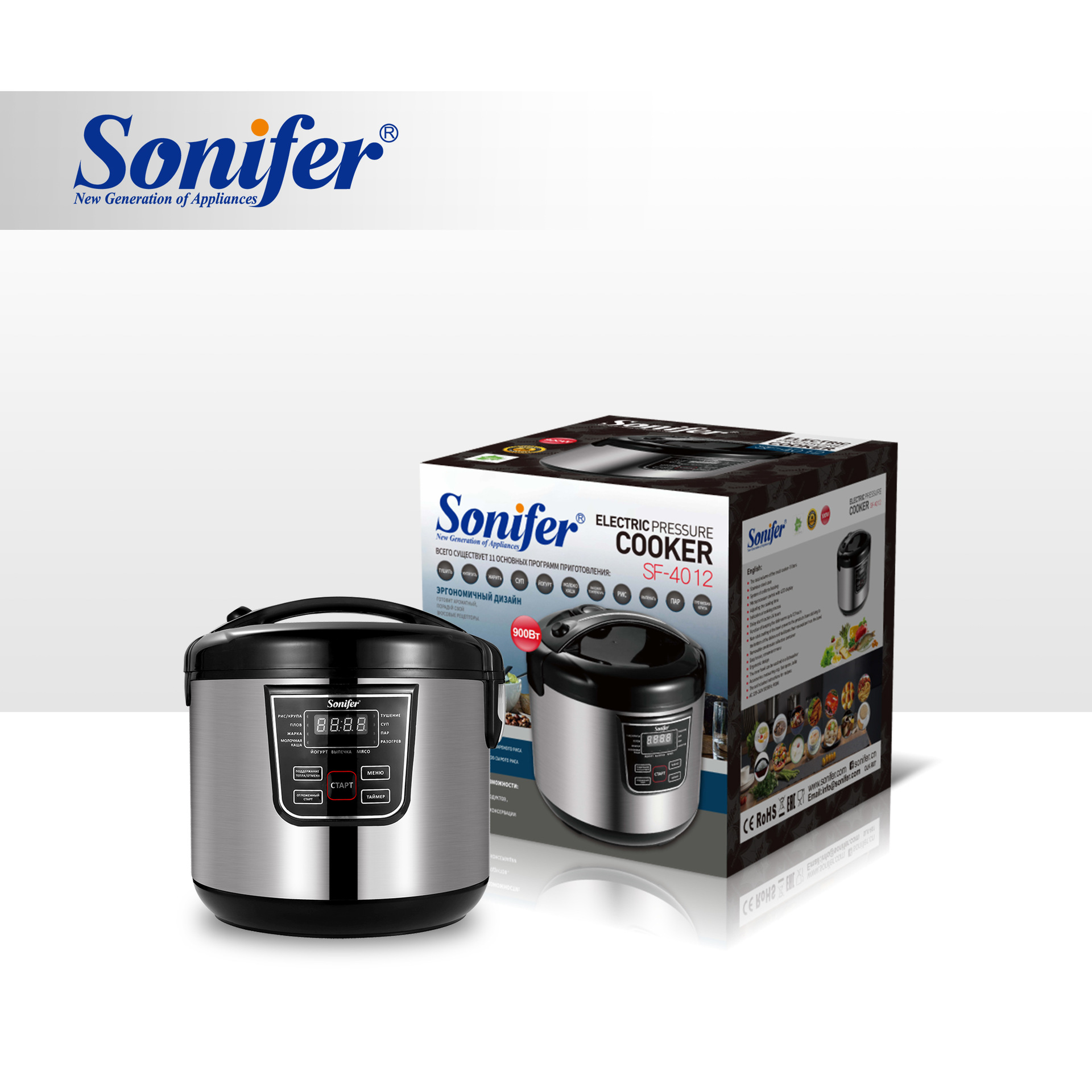 Sonifer 家用多功能液晶触屏电饭煲5L SF-4012