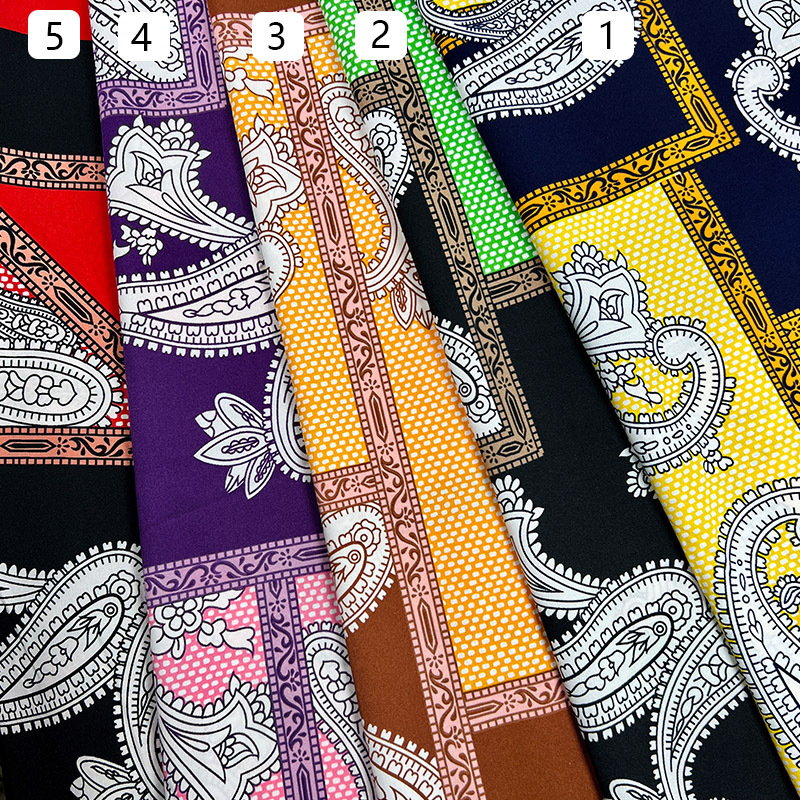 This large cashew flower printed dress is made of four-sided elastic fabric and is a fashionable, casual and versatile long dress for export pic 13