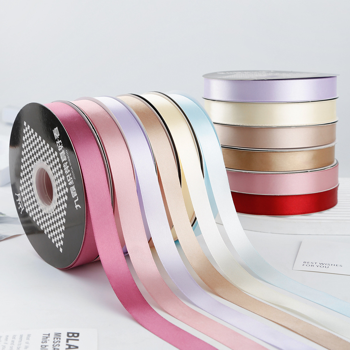 Nais webbing 2cm ribbon flower cake box packaging decorative ribbon 2cm handmade satin ribbon ribbon bow details Picture