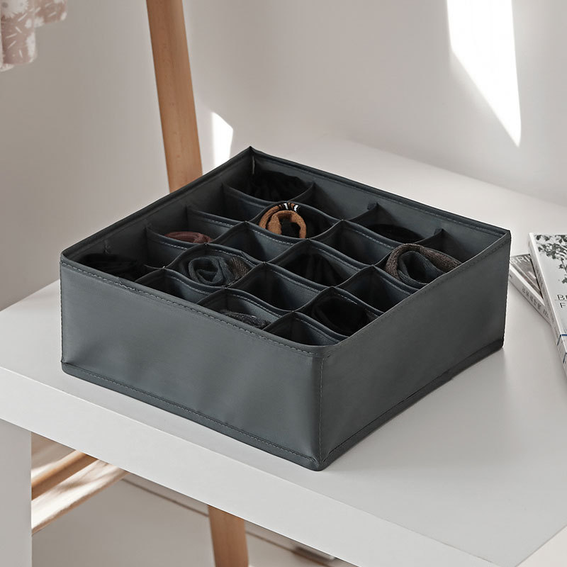 20 Grid Underwear Storage Box Drawer Type Household Socks, Bra, Underwear, Clothing Organizer Box Divided Into Three In One details Picture