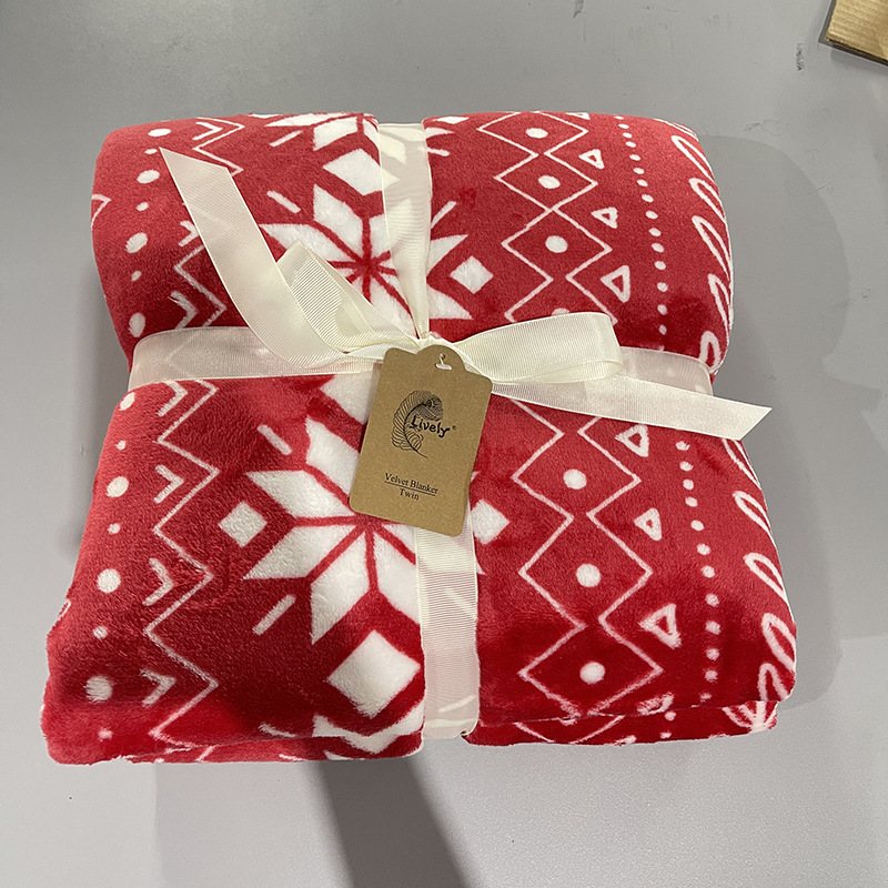 Printed Flannel Blanket Sheet Office Nap Blanket Small Quilt Single Student Dormitory Thin Sofa Cover Legs