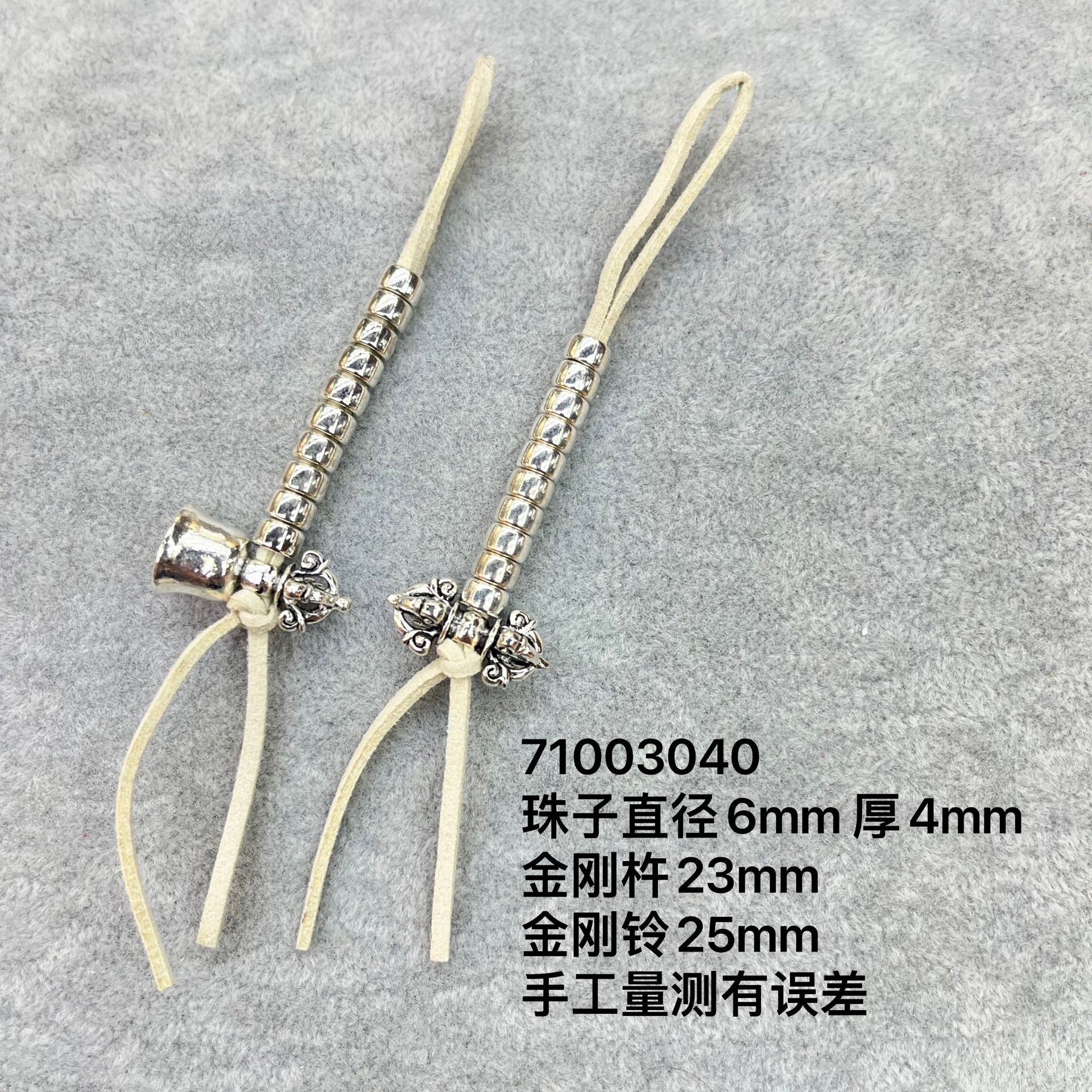 Handmade old Tibetan-style Buddhist prayer bead counter, bell and pestle ritual implements, retro pendant, bracelet, necklace, jewelry accessories pic 24