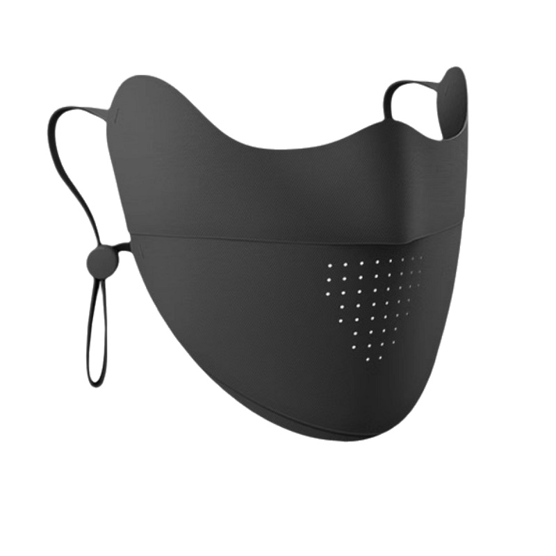 口罩防晒/防晒口罩/防嗮口罩白底实物图