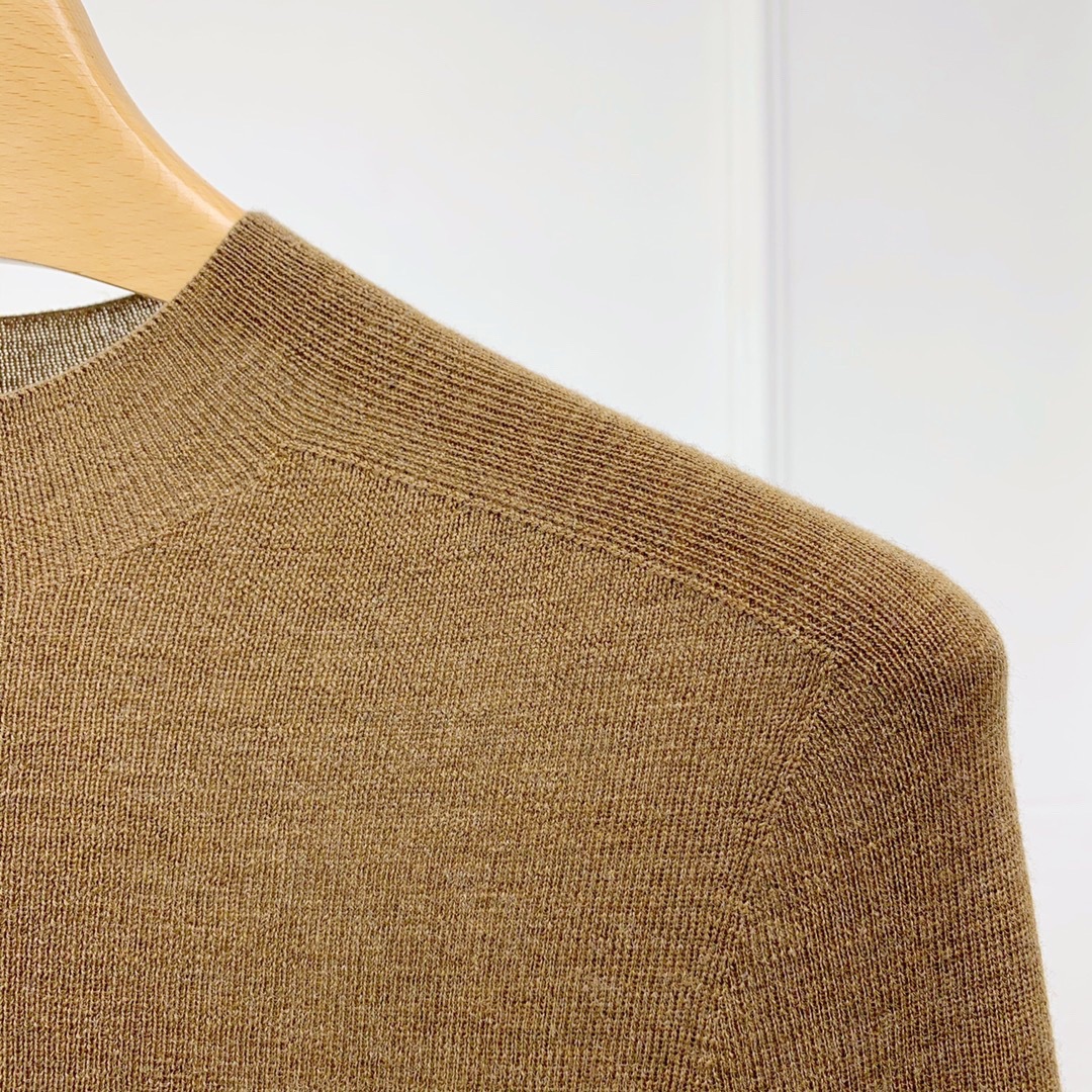 18-stitch Island Essence seamless one-piece ready-to-wear, 2-strand 60-count wool autumn and winter seamless semi-high neck knitted long-sleeved KW903 pic 29