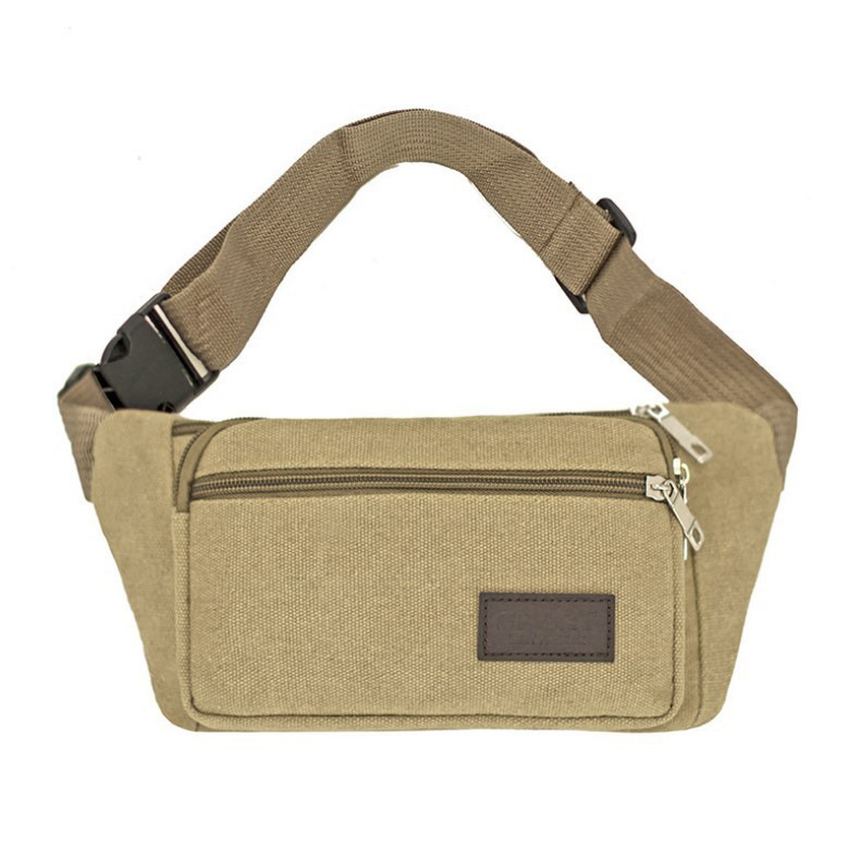 Wholesale of new men's canvas mobile phone waist bags, women's outdoor durable waist bags, multi-functional single-shoulder crossbody bags and chest bags Application Scenario