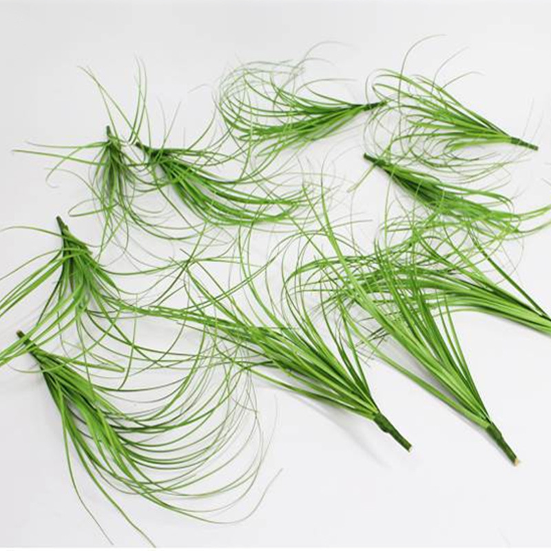 Nordic Ins Style Home Simulation Single Pussyweed Indoor Simulation Plant Wall Simulation Green Onion Grass Fake Flowers Specification drawing