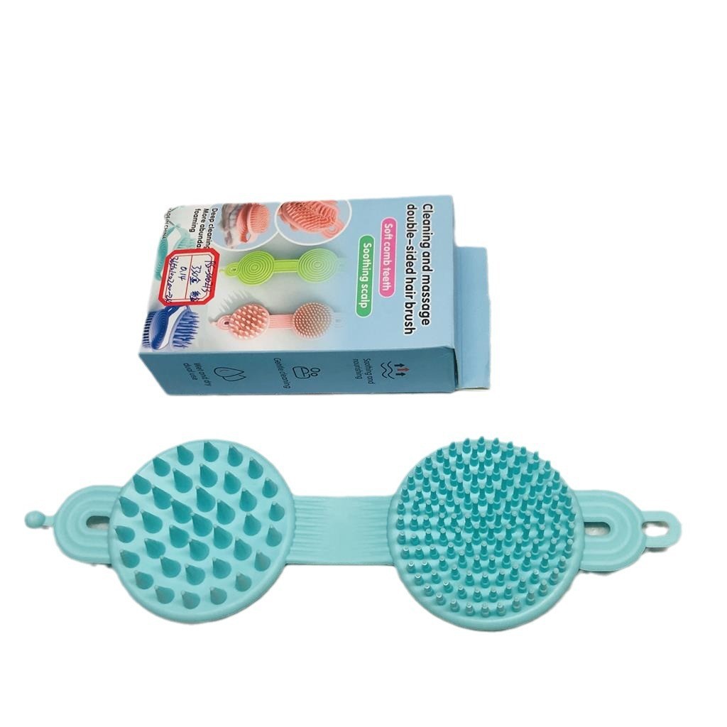 Baby Bath Brush Foldable Soft Shampoo Brush Double-Sided Massage Bath Brush E-Commerce Live Supply Rs-300213