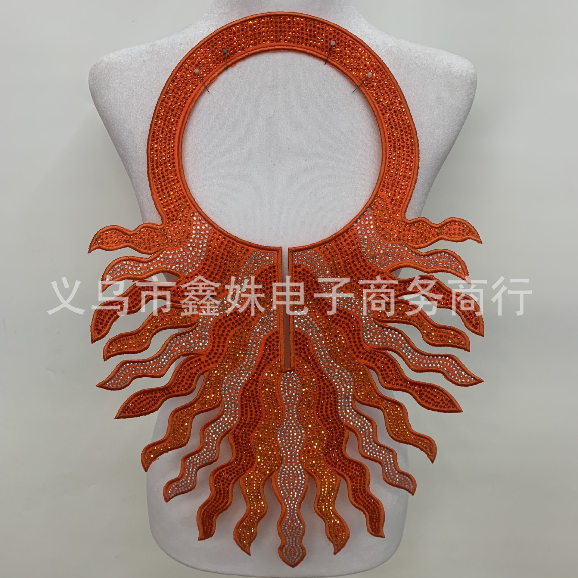 Colorful diamond, full diamond, embroidered circular, irregular-shaped collar clothing accessories