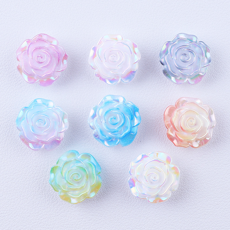 Diy Cream Glue With Holes Electroplating Rose Diy Mobile Phone Case Refrigerator Sticker Hairpin Accessories Resin Accessories Wholesale Application Scenario