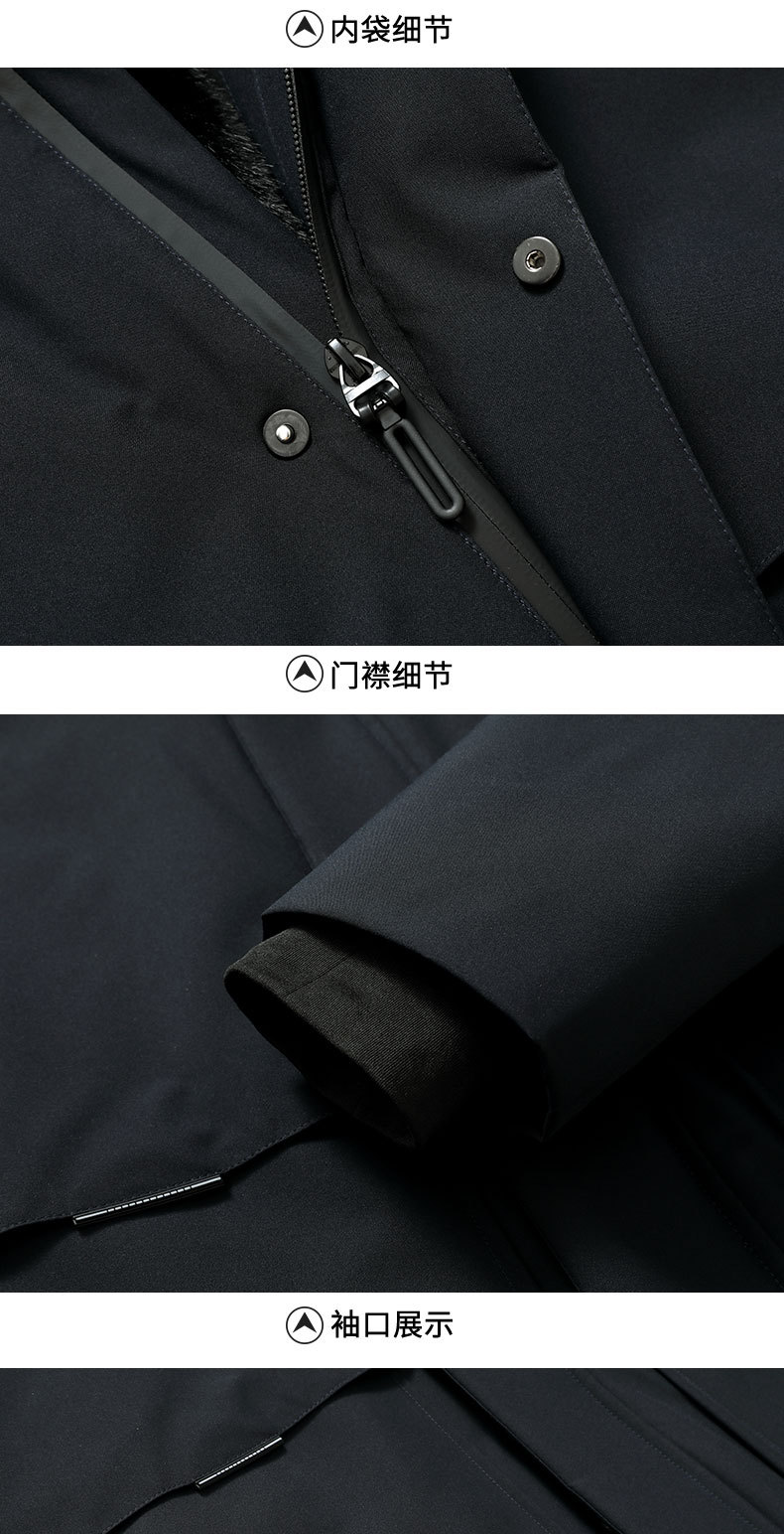 Romon wore a 90-inch white duck down jacket and a winter coat for his father. The middle-aged man added down and thickened clothes pic 13