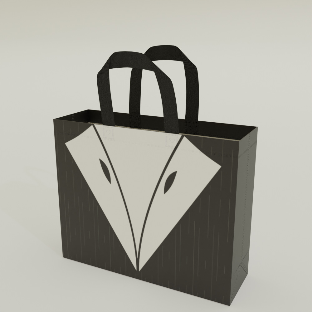 Wholesale of laminated non-woven fabric handbags, shopping bags, clothing store bags and advertising bags in stock. Logos can be printed and customized details Picture