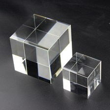 厂家供应水晶方块摆件正方体水晶方体水晶工艺品水晶内雕白坯