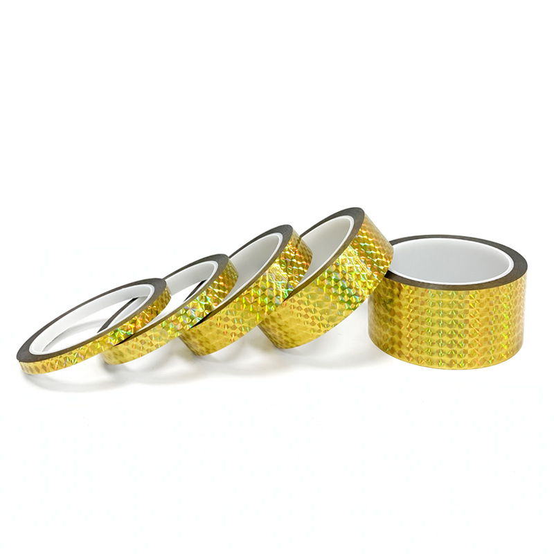 Laser electroplated gold tape, shining classroom decoration tape, DIY handmade stickers, lace decoration tape Item Picture