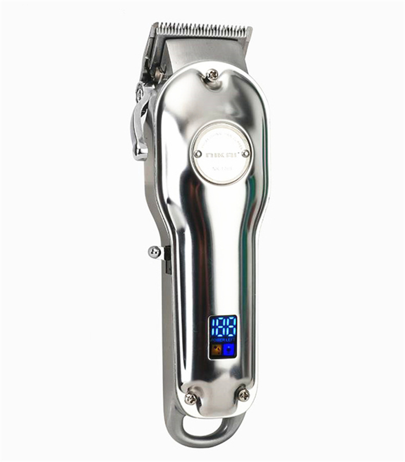 LCD digital display all-metal electric clipper, barber shop rechargeable hair clipper, men's professional hair salon clipper, hair clipper Specification image