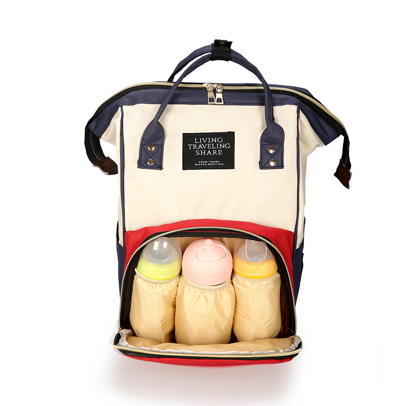 Mommy Bag New Fashion Milk Storage Hand Canvas Matching Backpack Female Bag Treasure Mother Bottle Bag Large Capacity Application Scenario