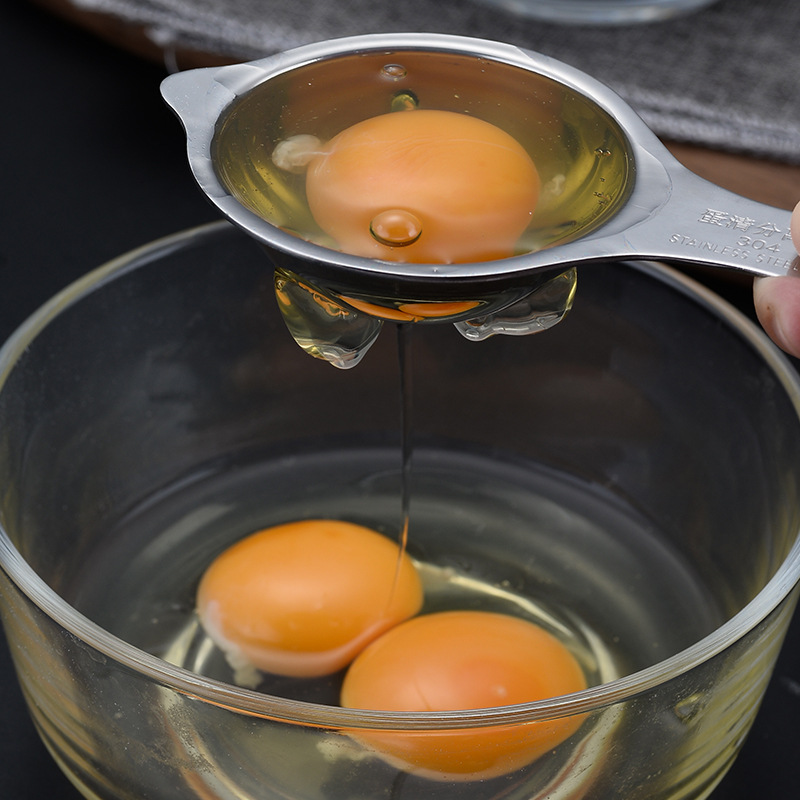 Kitchen Gadgets 304 Stainless Steel Egg White Separator Household Kitchen Egg Filter Diy Baking Artifact Specification drawing