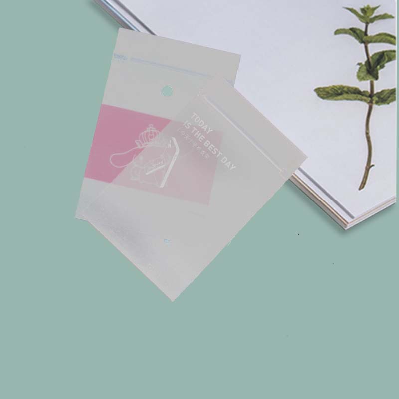 Frosted Self-Sealing Bone Bag Clothing Socks Dust Proof And Moisture-Proof Bag Frosted Bag Cpe Packing Bone Bag Printed Logo