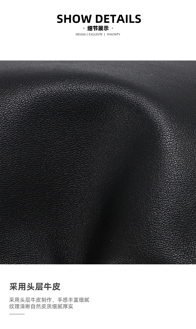 小众真皮麻将包女高级感手提包锁扣韩系拉链通勤大容量单肩斜挎包详情5