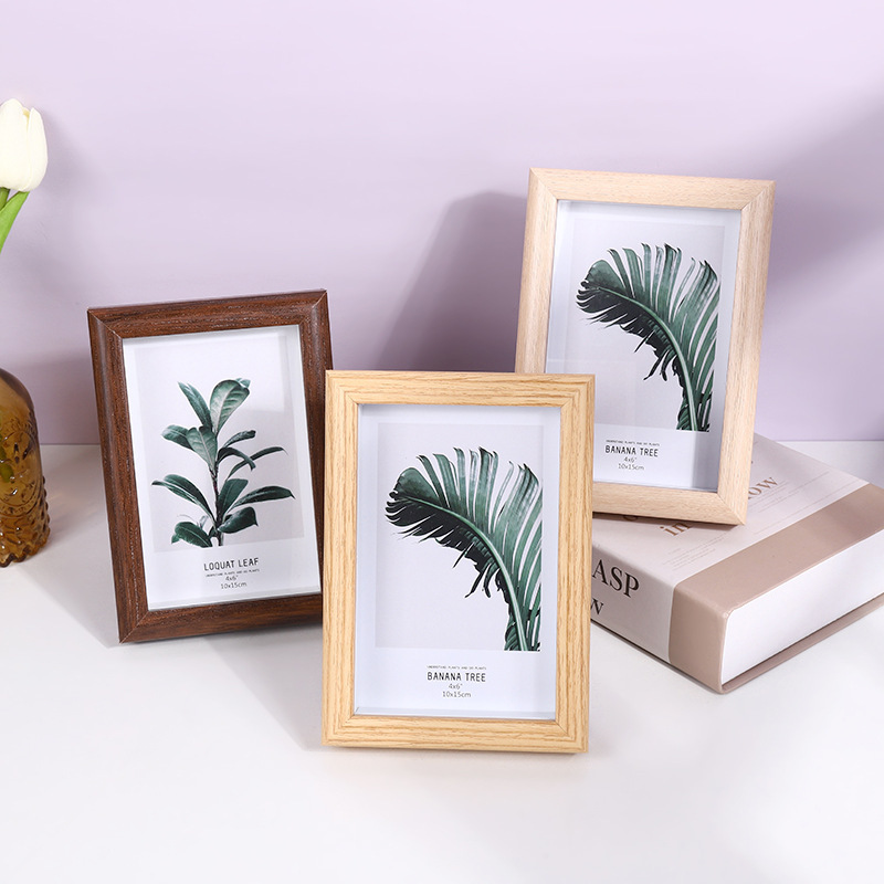 Creative dried flower specimen solid wood photo frame Item Picture