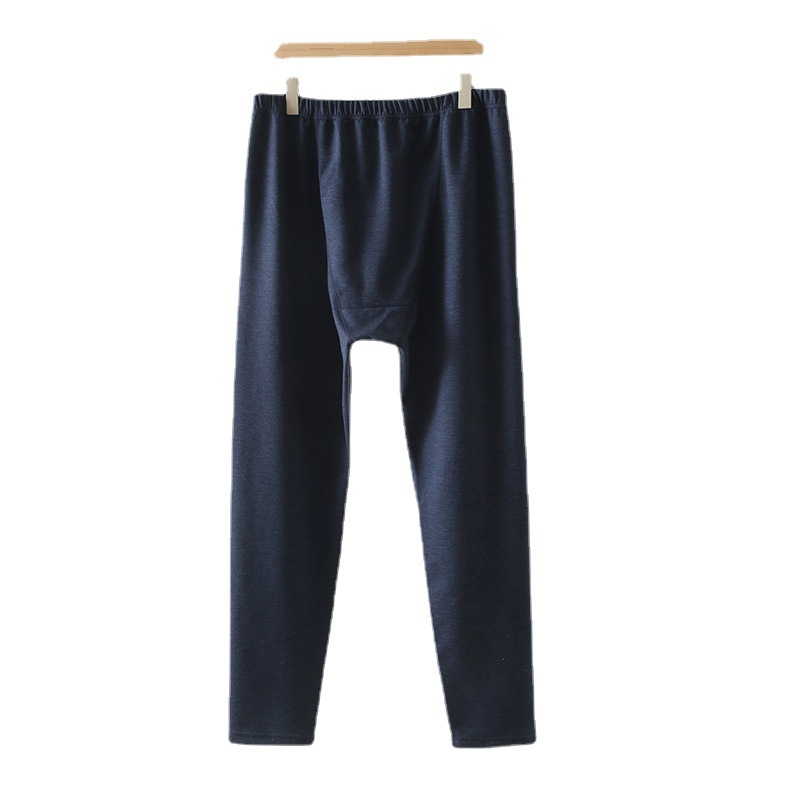 Extra Extra Fat Size Fat Gg Velvet Thermal Pants Men's Double Ground Wool Long Johns High-Waisted Leggings Men's Trousers Item Picture