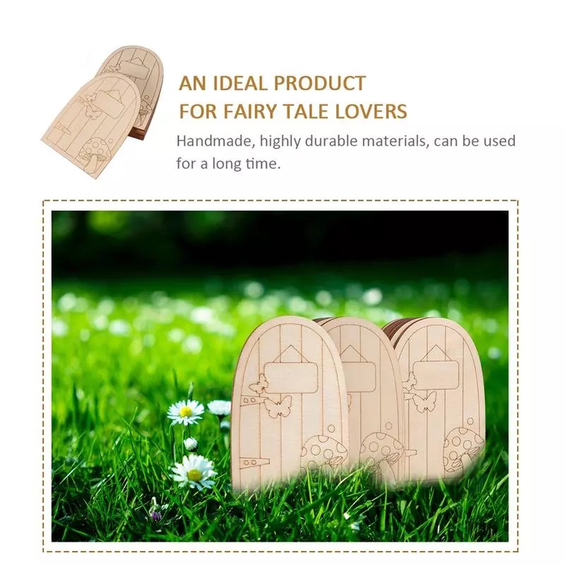 Wooden Fariy Door2mm木头质小精灵之门创意摆件装饰ebay外贸新款详情图3